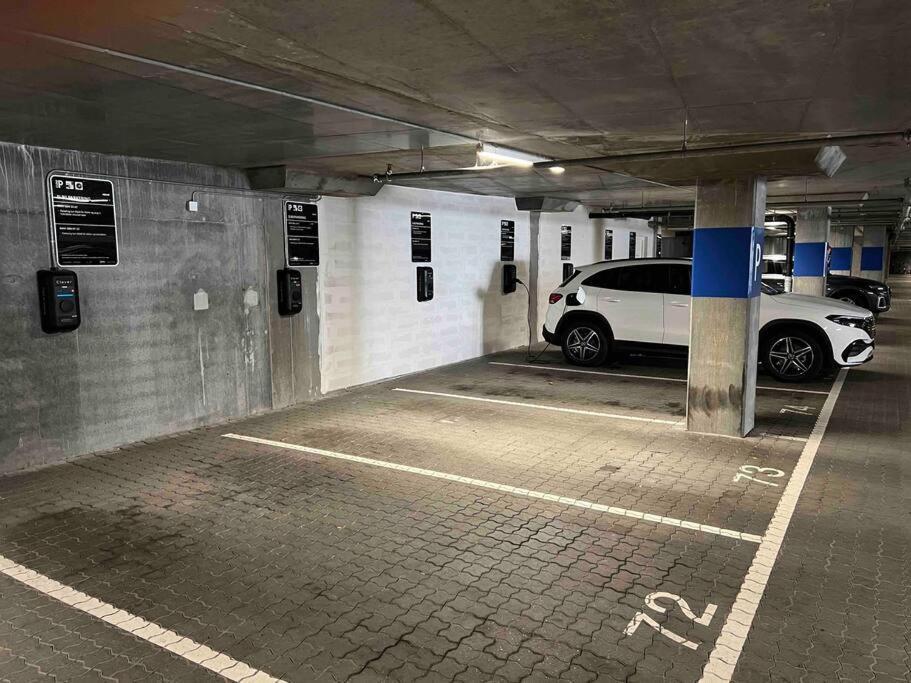 Bo Med Stil Og Udsigt Til Aarhus Lystbadehavn Daire Dış mekan fotoğraf