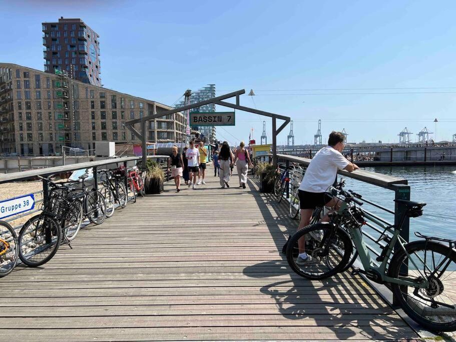 Bo Med Stil Og Udsigt Til Aarhus Lystbadehavn Daire Dış mekan fotoğraf